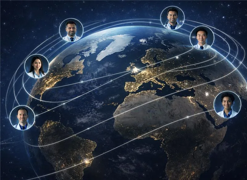 Global reading centre coverage illustration